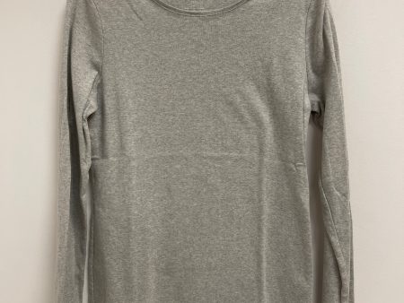 Top Long Sleeve Basic By Talbots In Grey, Size: M on Sale