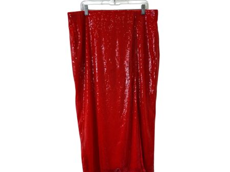 Skirt Maxi By A New Day In Red, Size:16 Hot on Sale