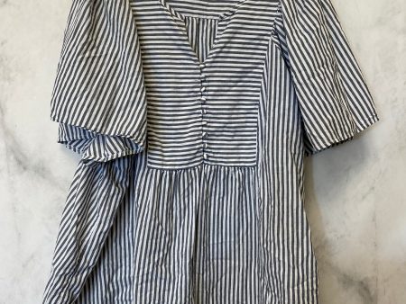 Top Short Sleeve By Terra & Sky In Striped Pattern, Size: 2x For Cheap