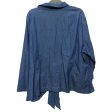 Top Long Sleeve Designer By Neiman Marcus In Blue Denim, Size: 3x Fashion