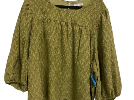 Top Long Sleeve By Ophelia Roe In Green, Size: 3x Sale