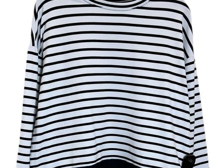 Top Long Sleeve By Talbots In Black & White, Size: M For Cheap