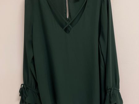 Top Long Sleeve By Timing In Green, Size: L Cheap