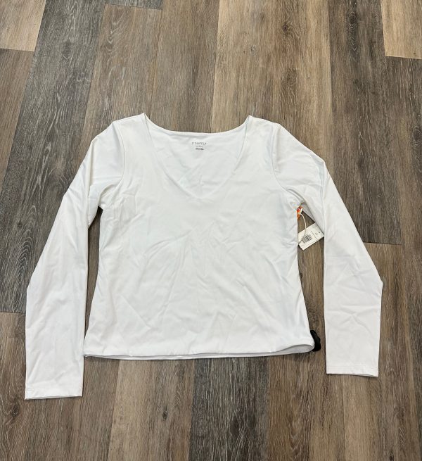 Top Long Sleeve By Z Supply In White, Size: Xl Cheap