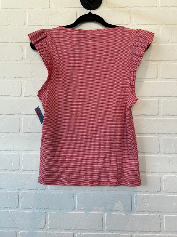 Top Sleeveless By J. Crew In Red & White, Size: M For Discount