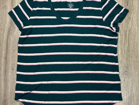 Top Short Sleeve By So In Striped Pattern, Size: Xl Online Hot Sale