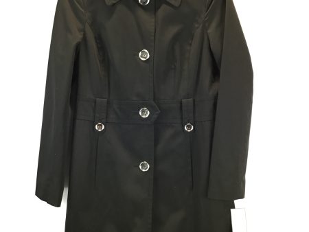 Coat Trench Coat By Anne Klein In Black, Size: S Online Hot Sale