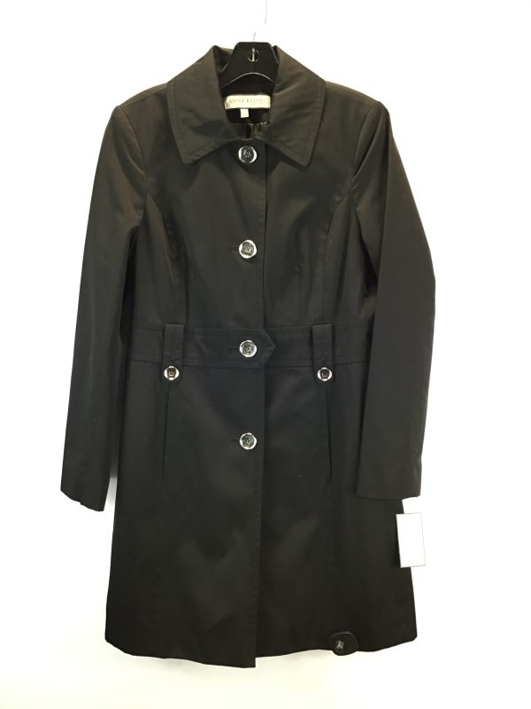 Coat Trench Coat By Anne Klein In Black, Size: S Online Hot Sale