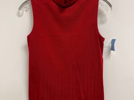 Top Sleeveless By Clothes Mentor In Red, Size: M Hot on Sale