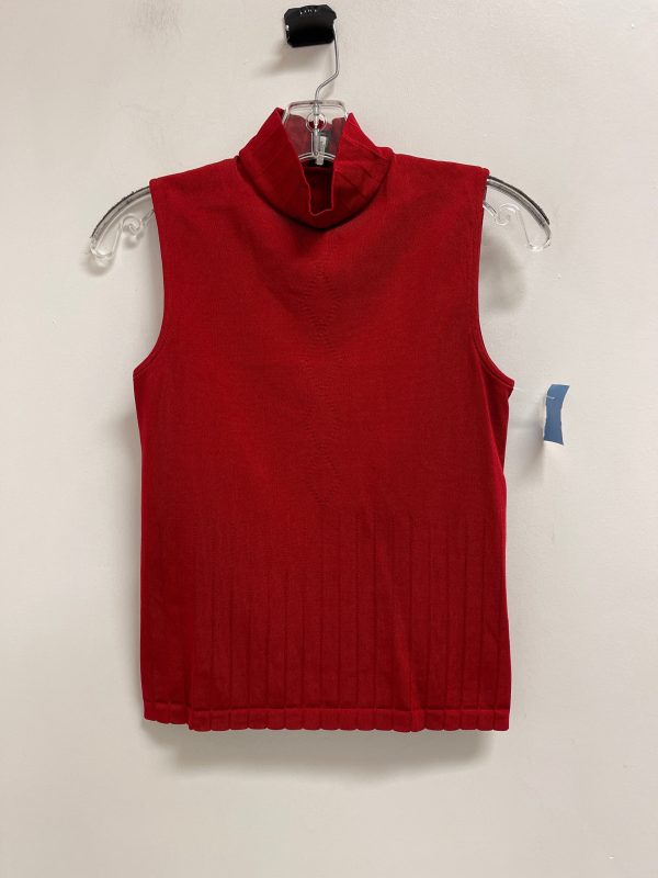 Top Sleeveless By Clothes Mentor In Red, Size: M Hot on Sale