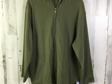 Athletic Jacket By Chaus In Green, Size: Xl Supply