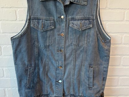 Vest Other By Clothes Mentor In Blue Denim, Size: S on Sale