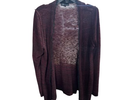 Cardigan By Agb In Maroon, Size: Xl Online Sale