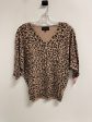 Top Short Sleeve By Premise In Animal Print, Size: M For Sale