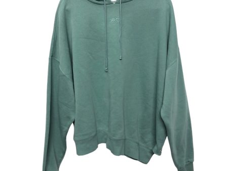 Athletic Sweatshirt Hoodie By Reebok In Green, Size: Xl For Cheap