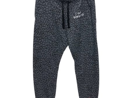 Pants Lounge By Peace Love World In Black & Grey, Size: L Fashion