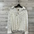 Blouse Long Sleeve By Ann Taylor In White, Size: Xl Online Hot Sale