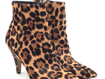 Boots Ankle Heels By Vince Camuto In Leopard Print, Size: 8.5 For Cheap