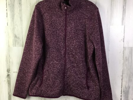 Athletic Jacket By Eddie Bauer In Purple, Size: 2x For Discount