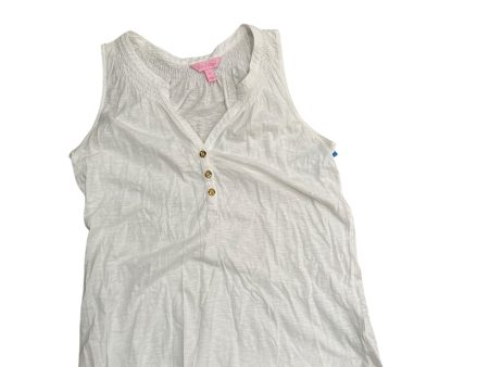 Top Sleeveless Designer By Lilly Pulitzer In White, Size: M Supply