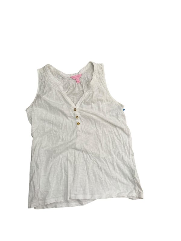 Top Sleeveless Designer By Lilly Pulitzer In White, Size: M Supply