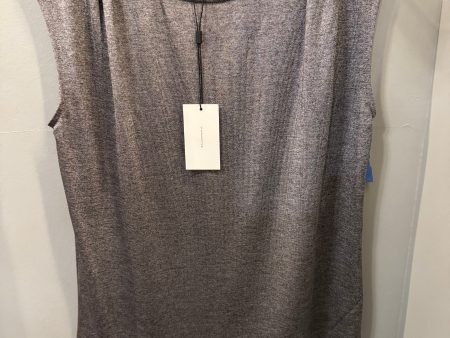 Top Sleeveless Designer By Halston In Grey & Silver, Size: S Online Hot Sale