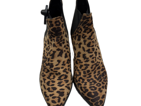 Boots Ankle Flats By A New Day In Animal Print, Size: 9 Online Sale