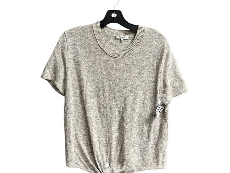 Sweater Short Sleeve By Madewell In Brown & Cream, Size: M Hot on Sale