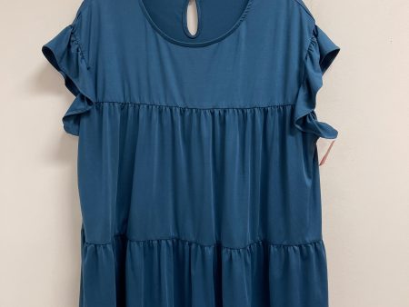 Top Short Sleeve By Clothes Mentor In Blue, Size: L For Cheap