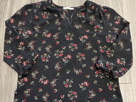 Blouse Long Sleeve By Fun 2 Fun In Floral Print, Size: S For Cheap