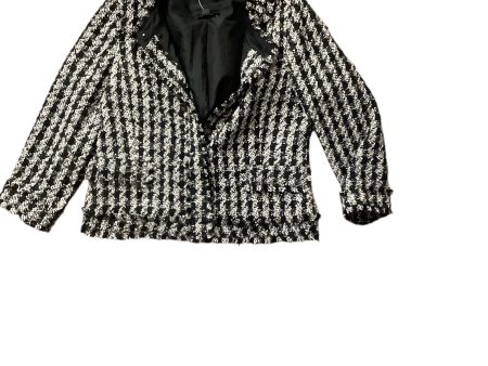 Blazer By Ann Taylor In Black & White, Size: 10 Hot on Sale