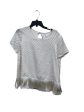 Top Short Sleeve By Max Studio In Tan, Size: L For Cheap