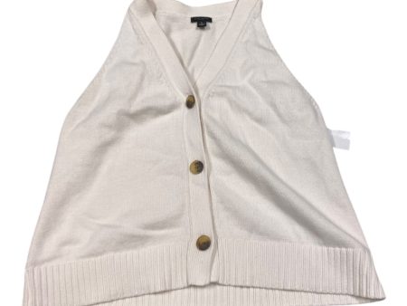 Vest Sweater By Ann Taylor In Cream, Size: Xl For Discount