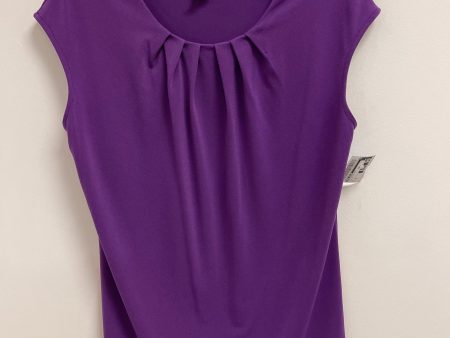 Top Sleeveless By Ann Taylor In Purple, Size: M For Discount