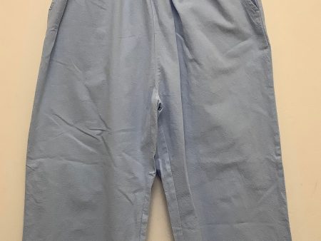 Pants Linen By Clothes Mentor In Blue, Size: 4 For Cheap