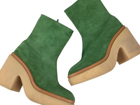 Boots Ankle Heels By Free People In Green, Size: 6.5 (36.5) Online Hot Sale