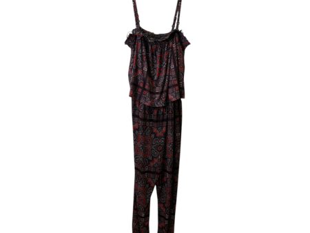 Jumpsuit By Inc In Black & Red, Size:1X Sale