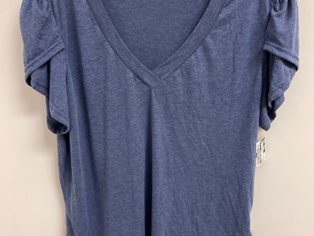 Top Short Sleeve By Clothes Mentor In Blue, Size: Xl Online Sale