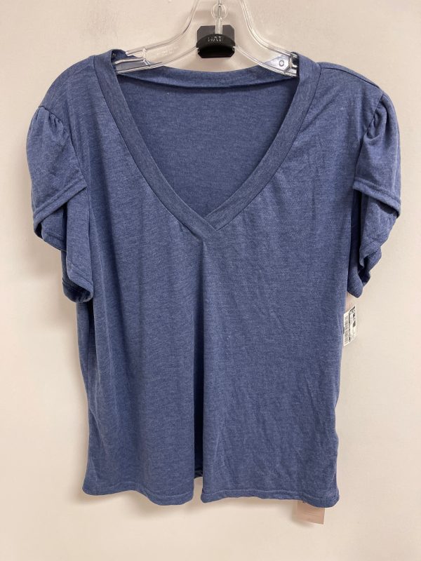 Top Short Sleeve By Clothes Mentor In Blue, Size: Xl Online Sale