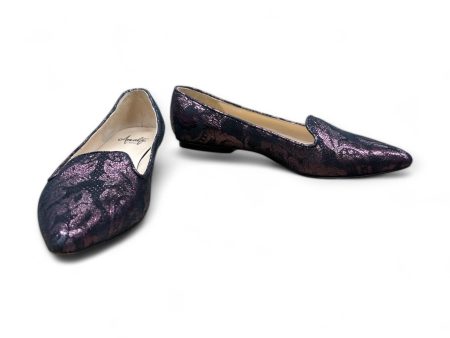 Shoes Flats By Clothes Mentor In Black & Purple, Size: 7.5 For Cheap