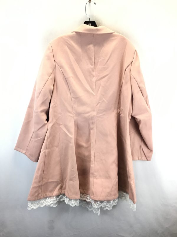 Coat Peacoat By Shein In Pink, Size: 3x Online