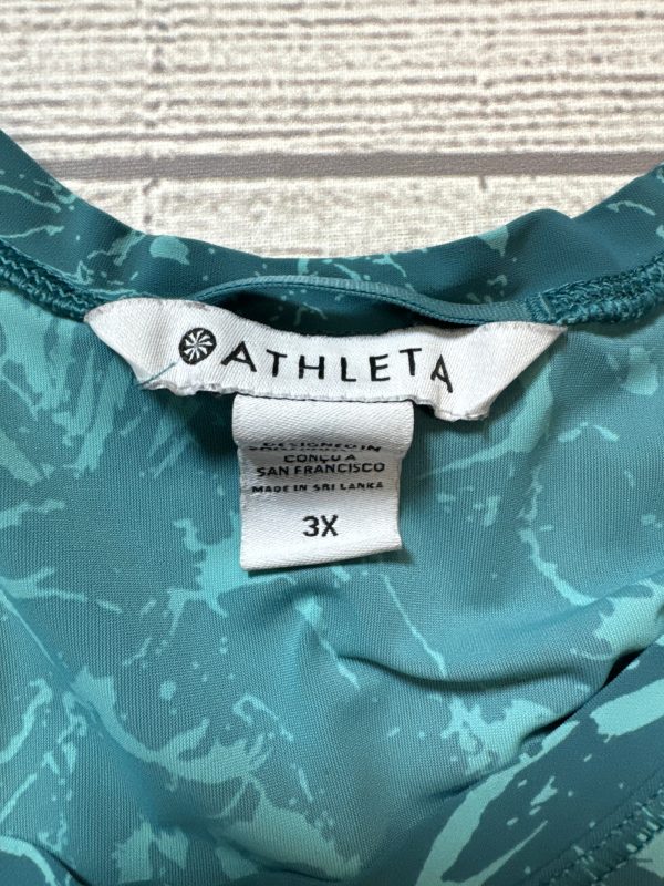 Athletic Top Short Sleeve By Athleta In Blue, Size: 3x Online now