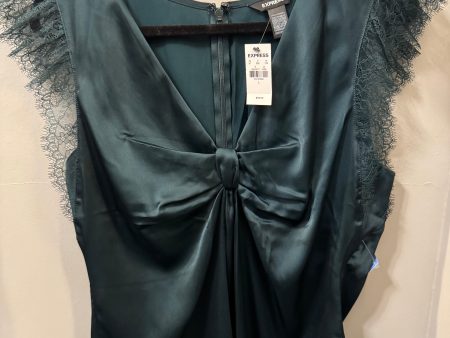 Top Sleeveless By Express In Green, Size: L on Sale