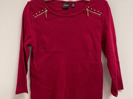 Top Long Sleeve By Rafaella In Red, Size: S For Discount