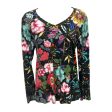 Peace Favorite V Neck Top Long Sleeve By Johnny Was In Floral Print, Size: Xxs Online Hot Sale