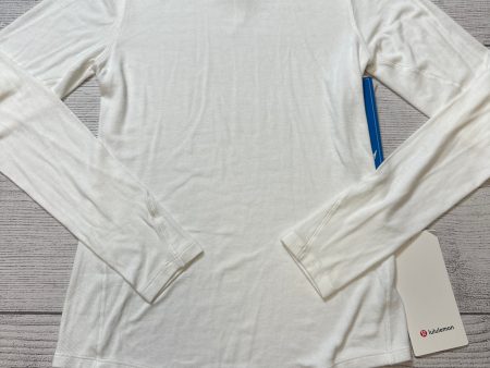 Athletic Top Long Sleeve Crewneck By Lululemon In White, Size: S Online