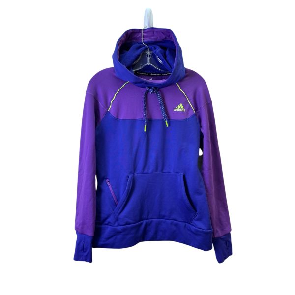 ATHLETIC SWEATSHIRT HOODIE by ADIDAS In PURPLE, Size: M Discount