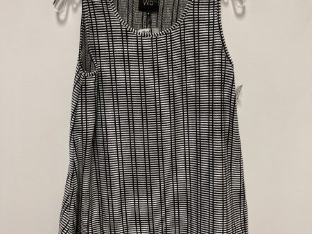 Top Sleeveless By W5 In Black & White, Size: M Fashion