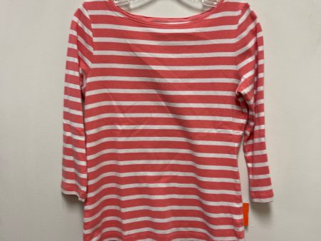 Top Long Sleeve By Talbots In Striped Pattern, Size: M Cheap