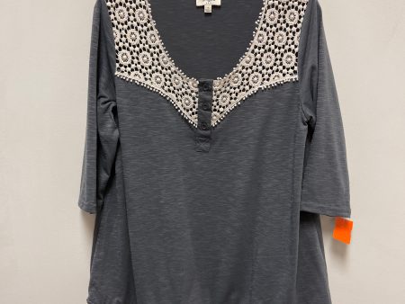 Top Long Sleeve By Umgee In Grey, Size: S Discount